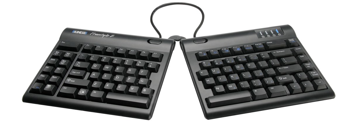 Divided keyboard The Freestyle2 keyboard. Source: kinesis-ergo.com